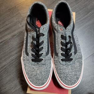 Ward VANS Soft Textile (Black/White) Size 7 youth- NEW